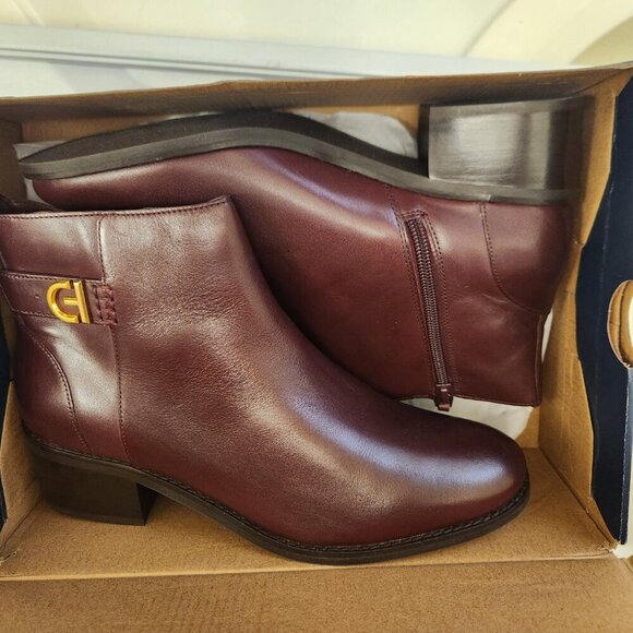 Cole Haan "Holis" Buckle Booties. Bloodstone. NIB. Size 8 - Picture 9 of 10